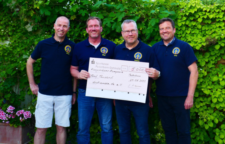 Scheck für das Riemeke